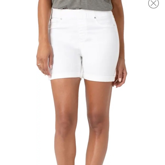 🔥LIVERPOOL🔥CHLOE FIT JEAN SHORTS IN BRIGHT WHITE SIZE 4 NWT